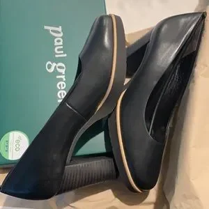 Paul Green | Shoes | Black Leather Platform Pumps Never Worn  display picture 1